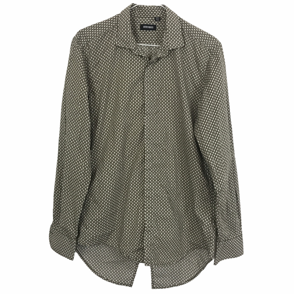 Anthony Morato Men's Skull Print Button Down Shirt